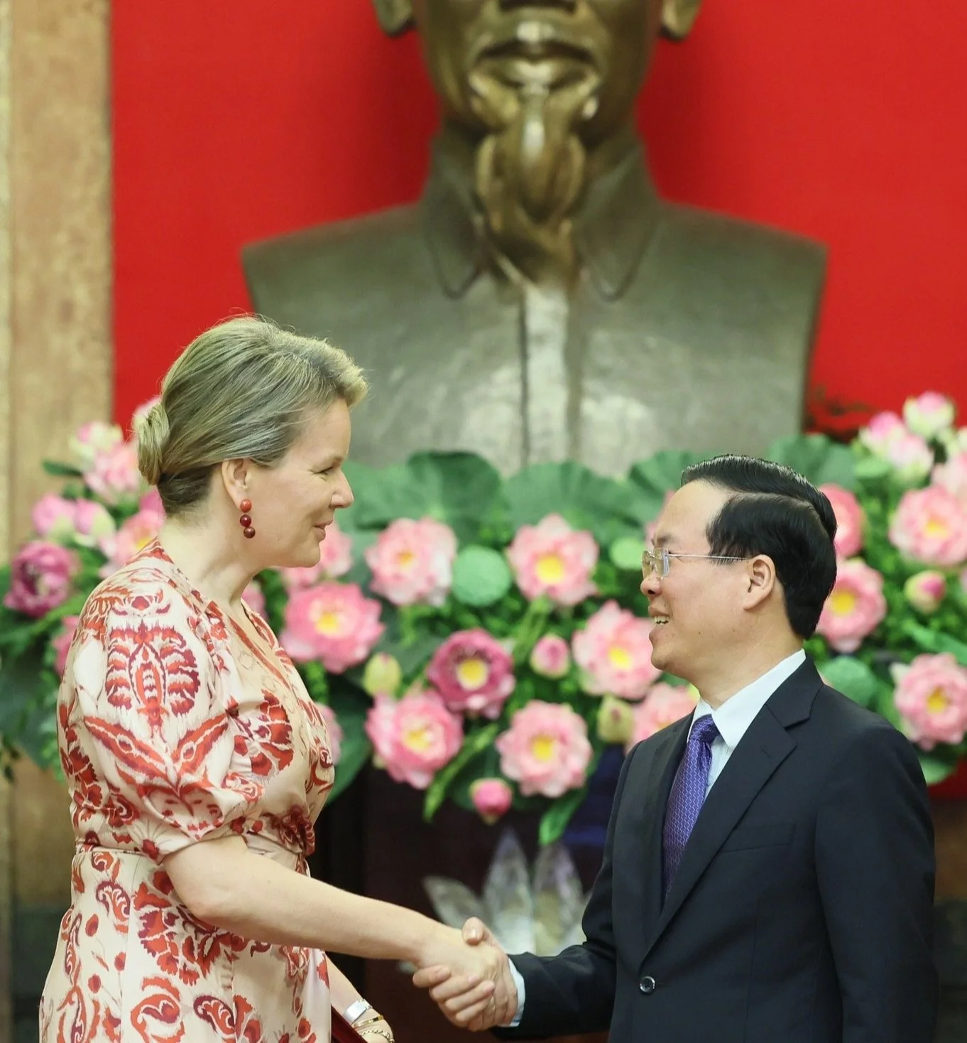  Queen Mathilde visits Vietnam - Day 1