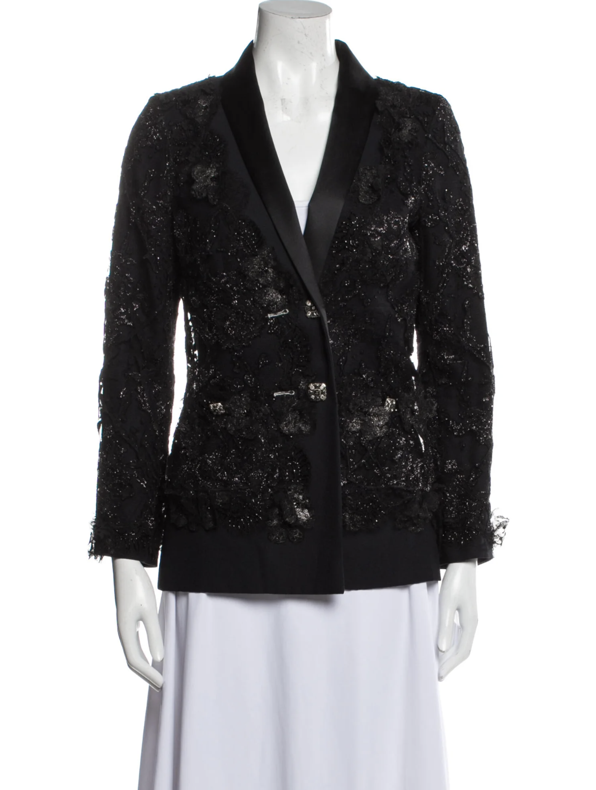 Chanel Lace Smoking Jacket