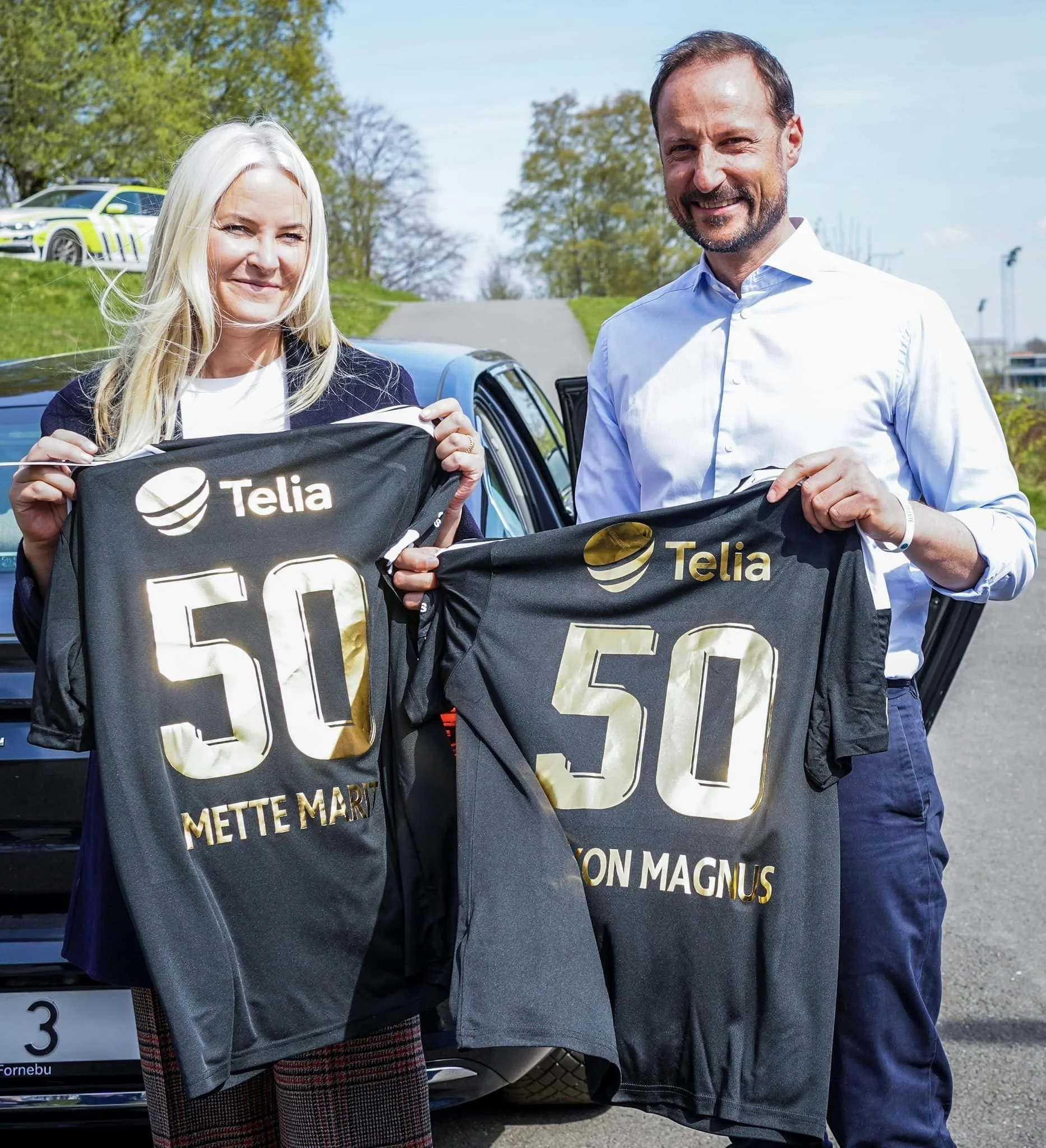 Crown Prince Haakon and Crown Princess Mette-Marit attend Street Team Football Game