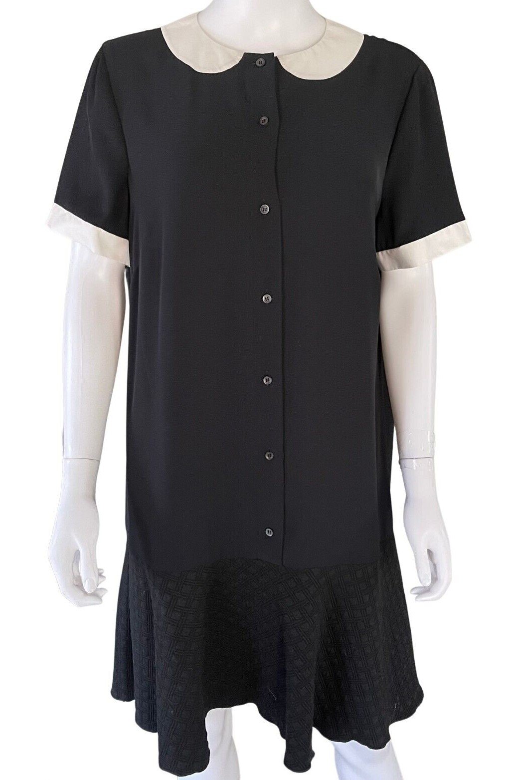 M Missoni Drop-Waist Shirt Dress in Black.jpg