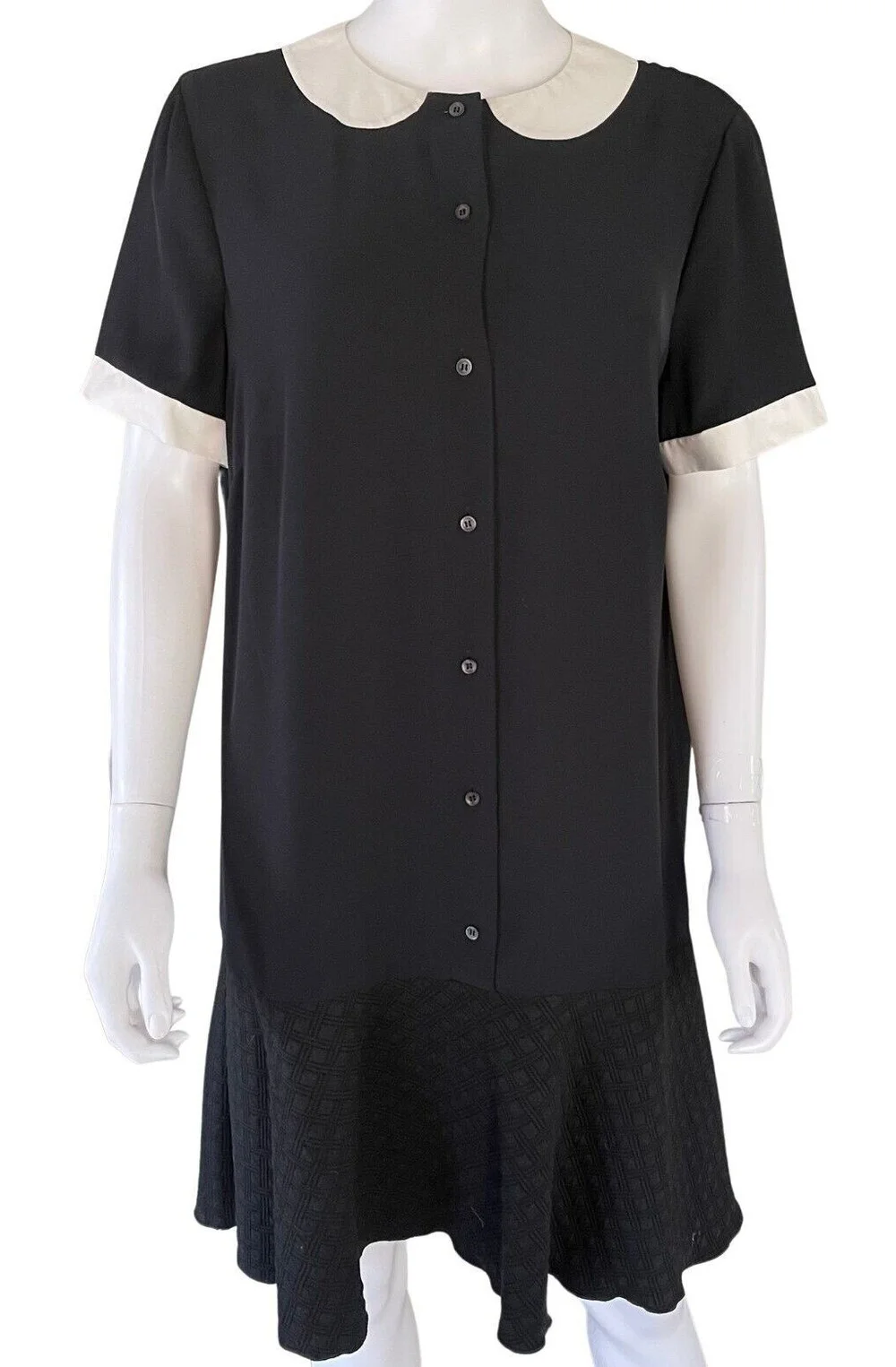 M Missoni Drop-Waist Shirt Dress in Black — UFO No More