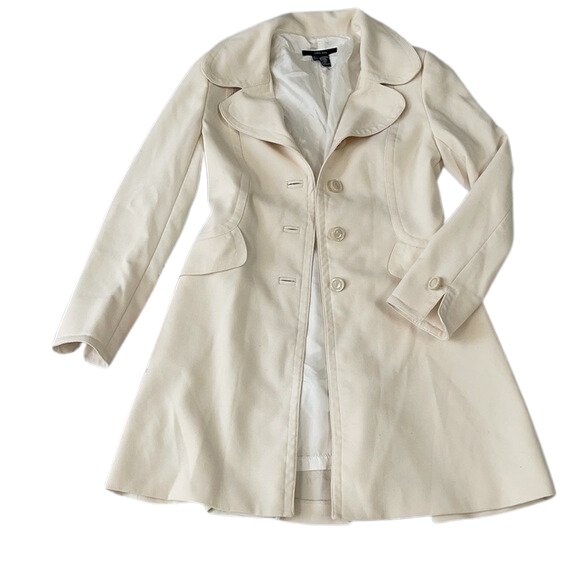 Zara Off-White Peacoat