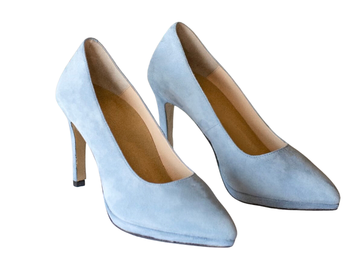 Amazon.com | FERUCCI Grey Suede High Heels Pumps (6.5) | Pumps