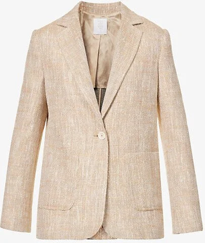 Eleventy Single-Breasted Wool-Blend Blazer