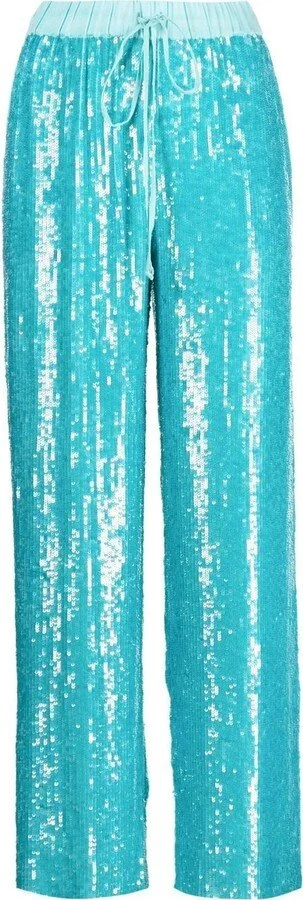 P.A.R.O.S.H Sequin-Embellished Trousers