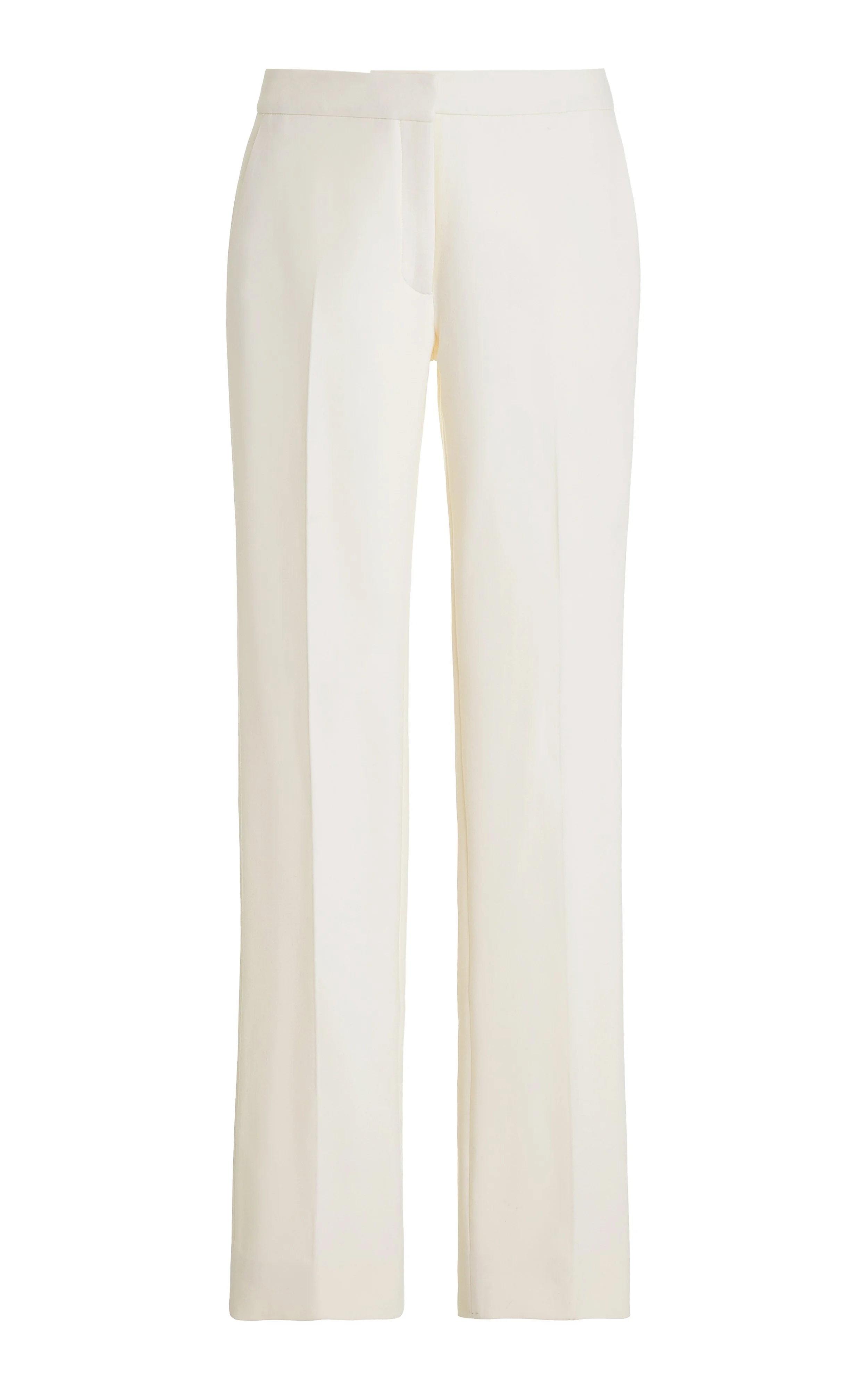 Carolina Herrera Double-Faced Stretch-Wool Straight-Leg Trousers