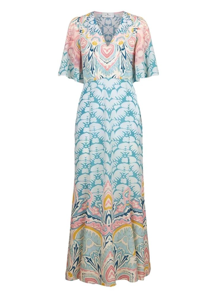 Etro Abito V-neck Silk Dress — UFO No More