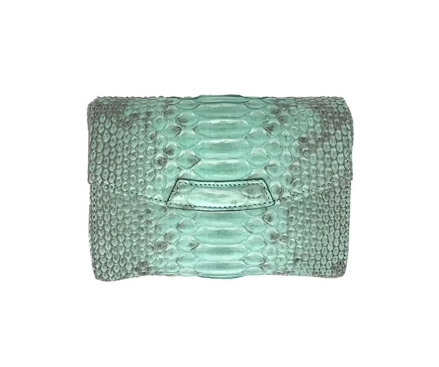 Sophie Habsburg Cleo Clutch in Blue Nile