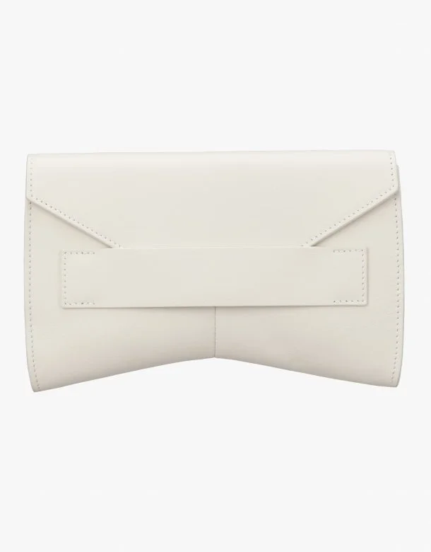 Zara x Narciso Rodriguez Leather Clutch in White