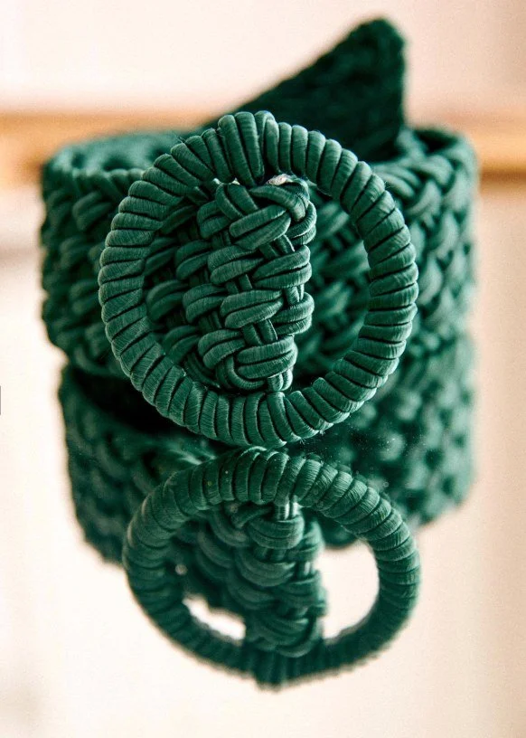 Sézane Estelle Belt in Green