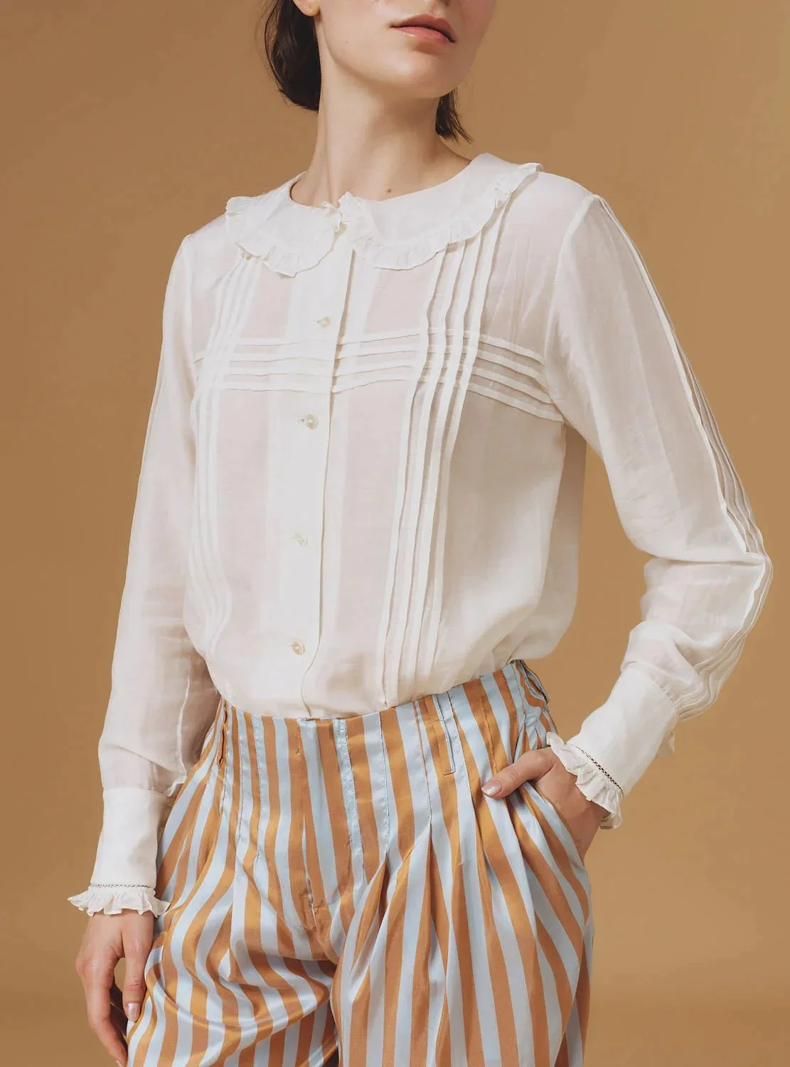 Thierry Colson Zulaika Blouse in White