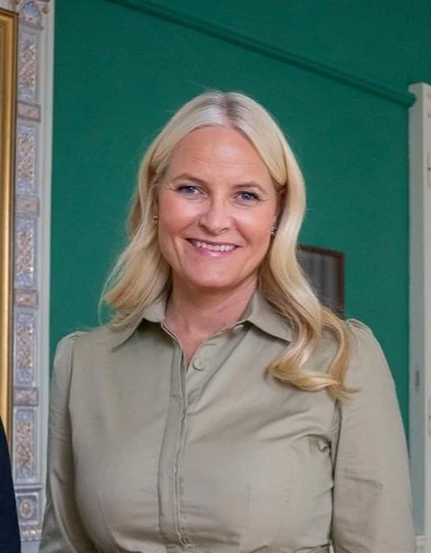 Crown Princess Mette-Marit visits Nordre Ål School and Norwegian Literature Festival