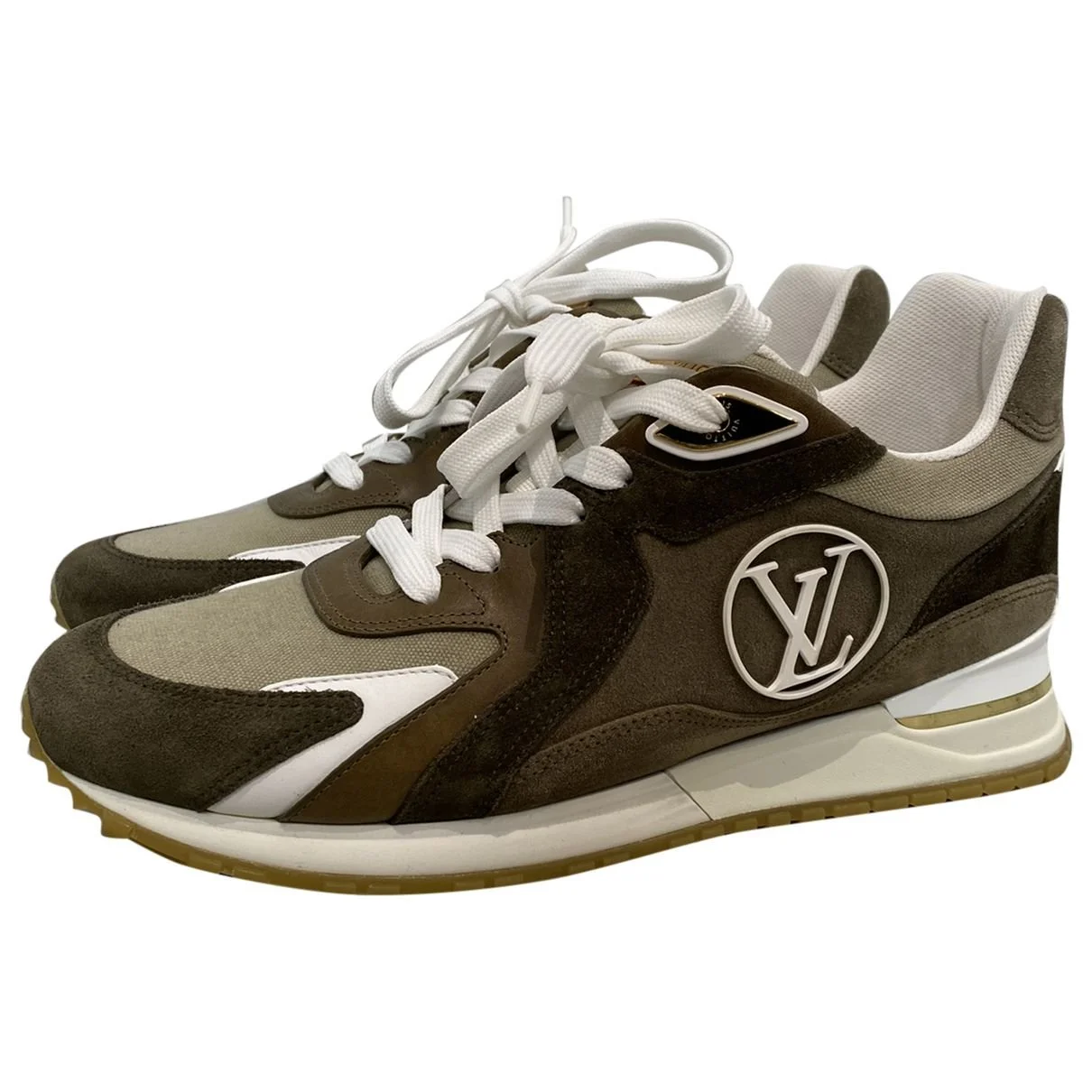 Louis Vuitton Run Away Sneakers in Khaki