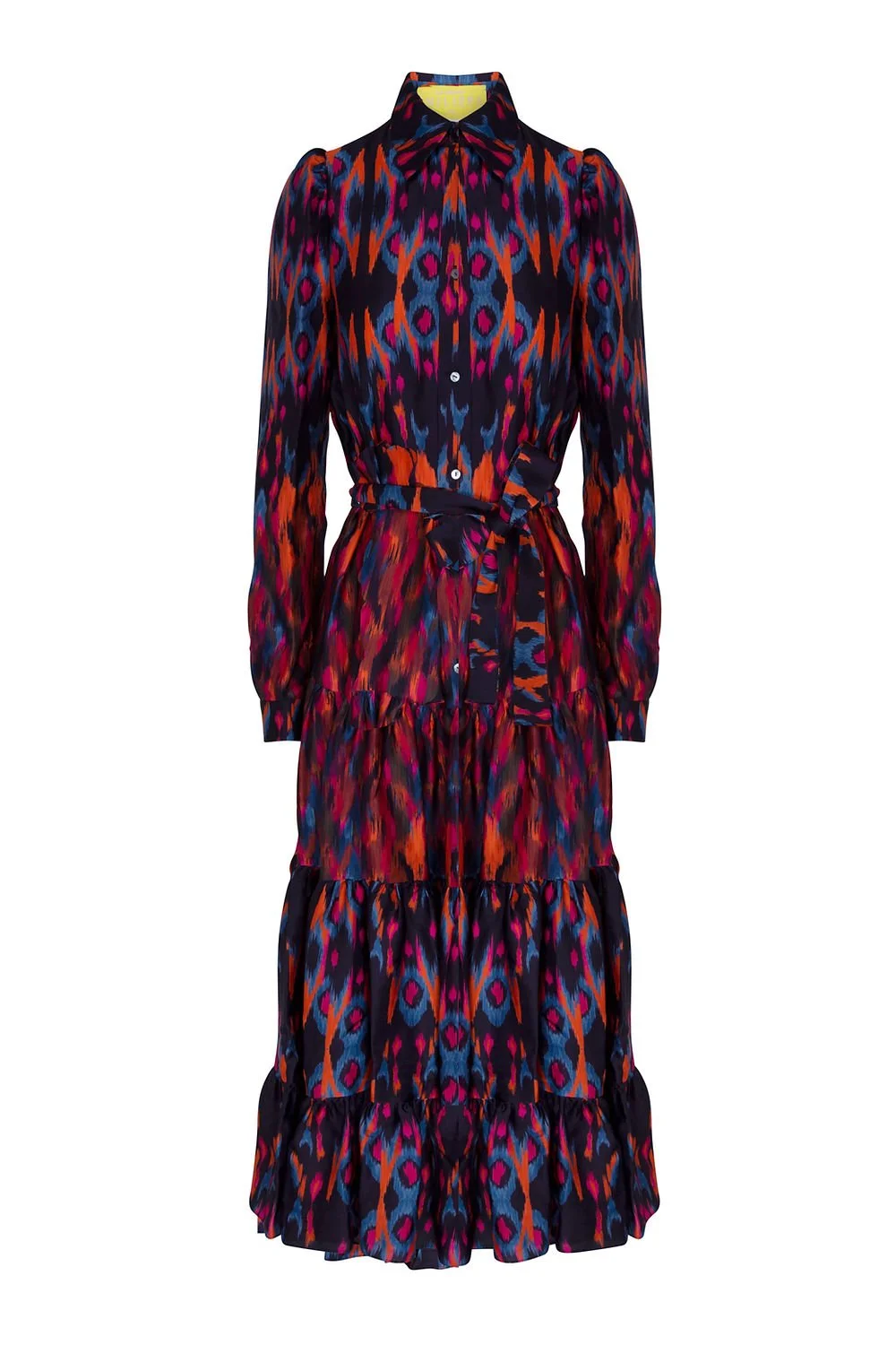 Philippa 1970 Ocean Dress in Ikat