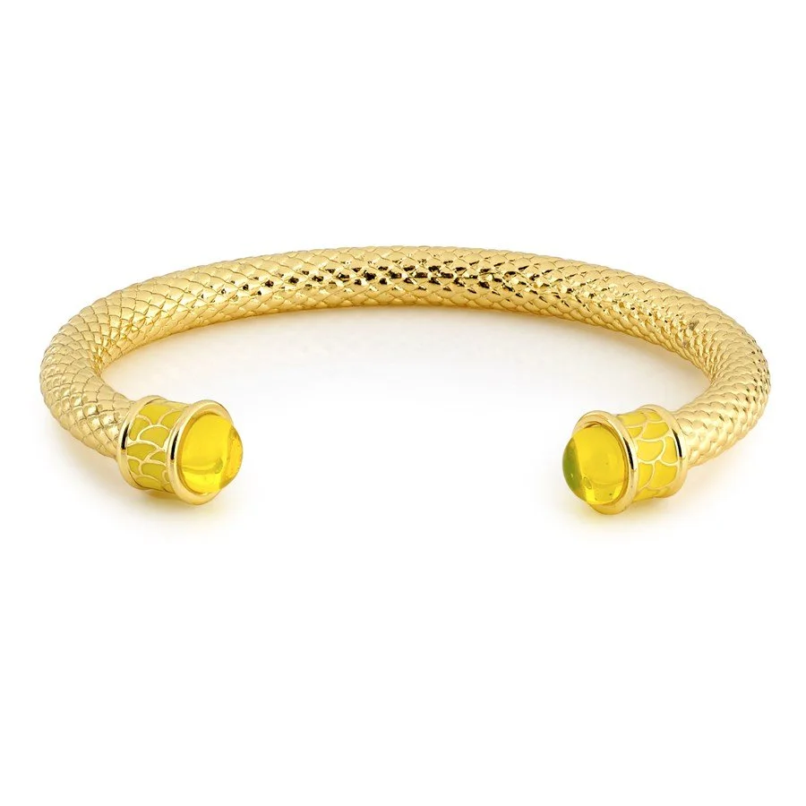 Halcyon Days Salamander Torque Bangle in Buttercup
