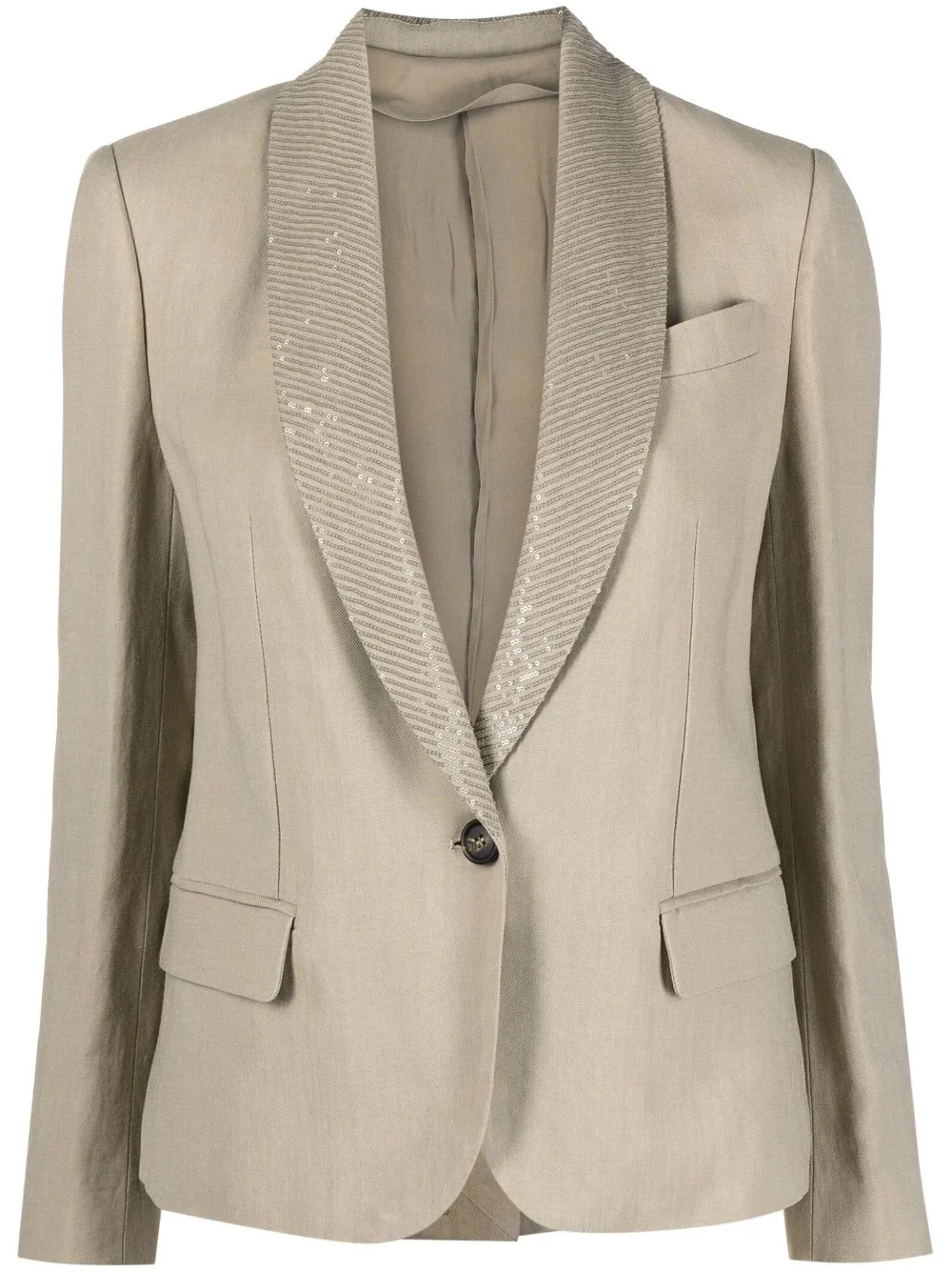 Brunello Cucinelli Sequin Lapels Blazer