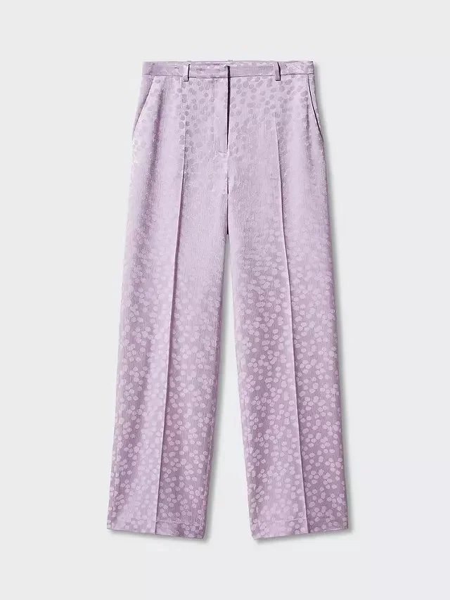 Mango Topete Trousers in Pastel Purple