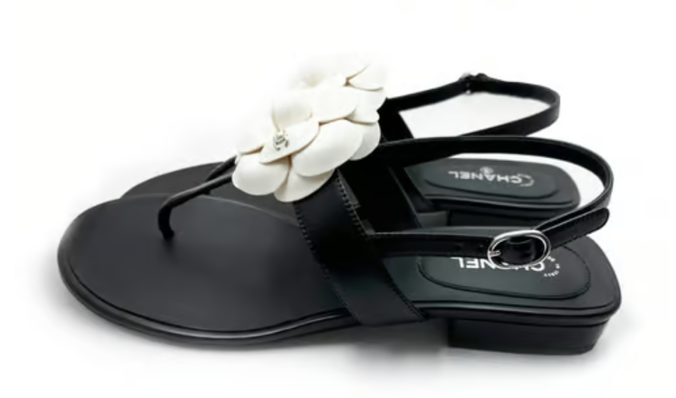 Chanel Block Heel Sandals in Black — UFO No More