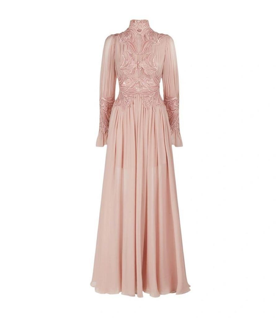 Elie Saab Dusty Pink Embroidered Gown — UFO No More