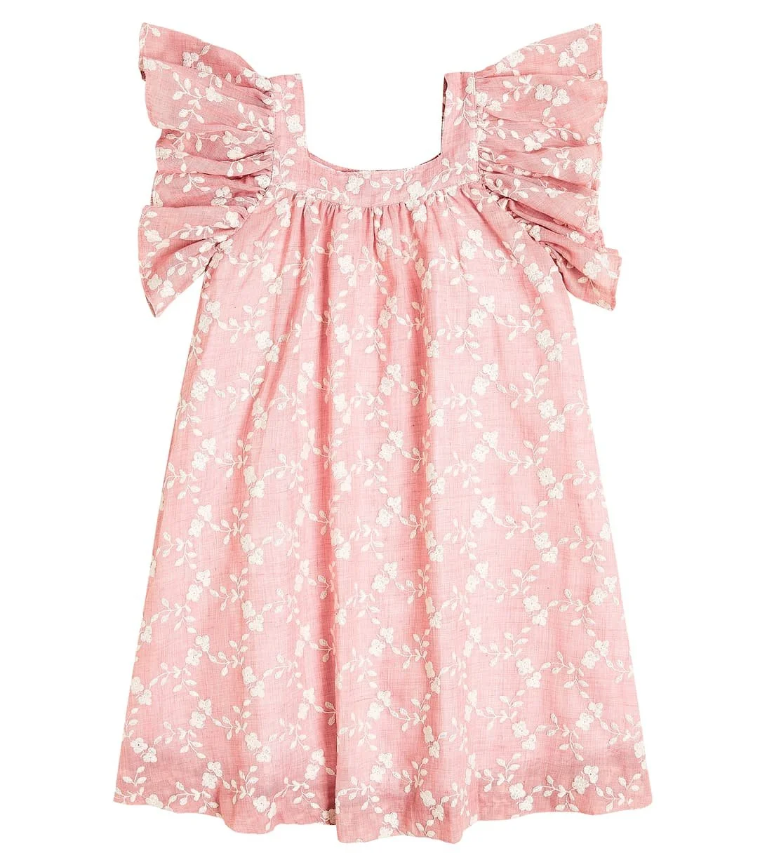 La Coqueta Kids Ruffle-Trimmed Floral Dress