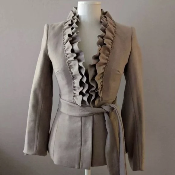 H&M Ruffled Lapel Blazer
