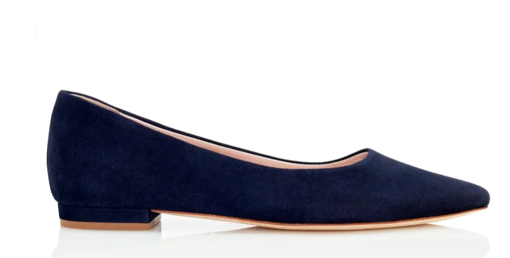 Emmy Lulu Flats in Midnight Navy