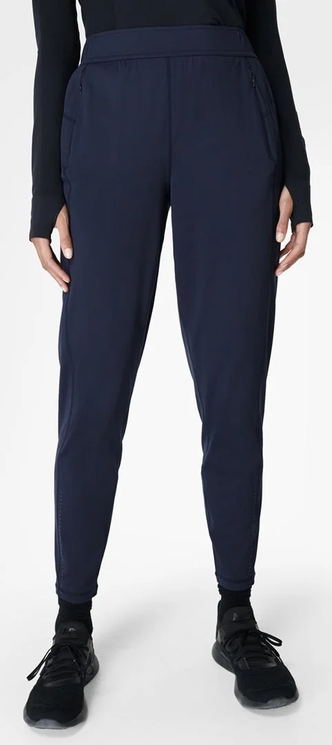 Sweaty Betty Air Taper Run Pant in Navy