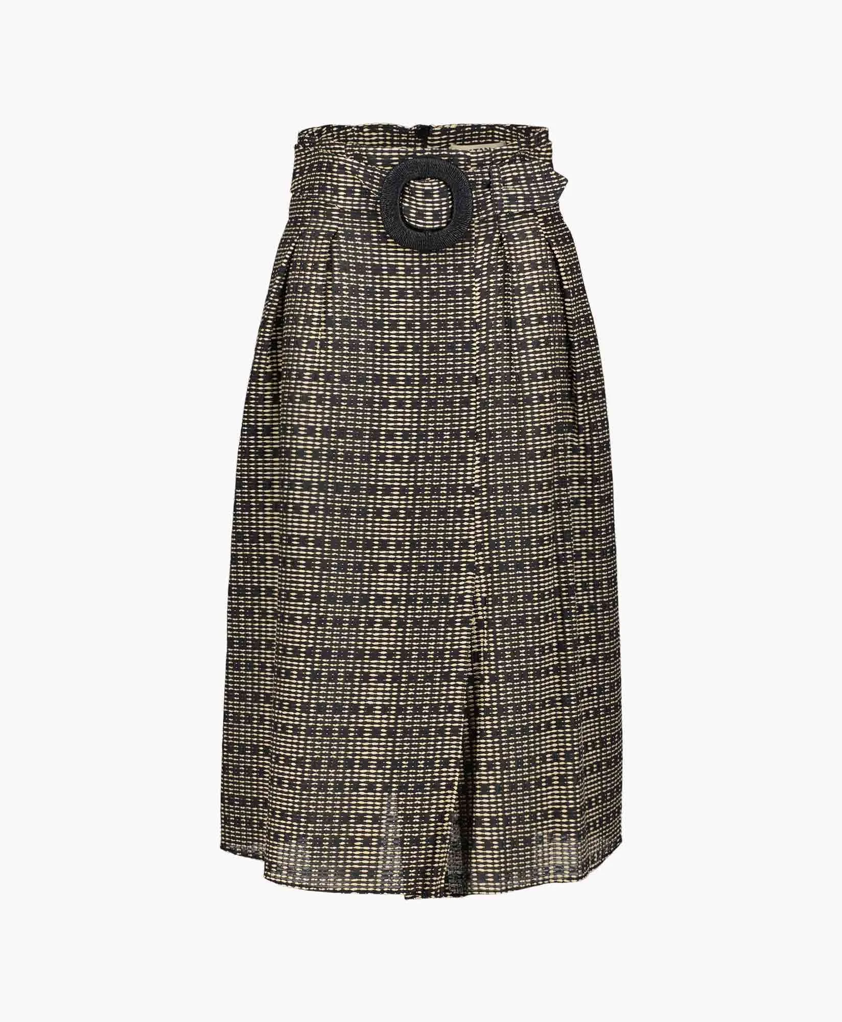 Natan Tunox Skirt in Black Rustic Jacquard