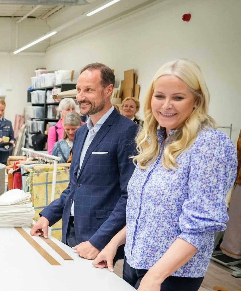 Crown Prince Haakon and Crown Princess Mette-Marit visit Church's City Mission and Sisters in Business