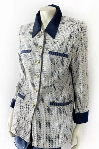 Escada Knitted Button Blazer