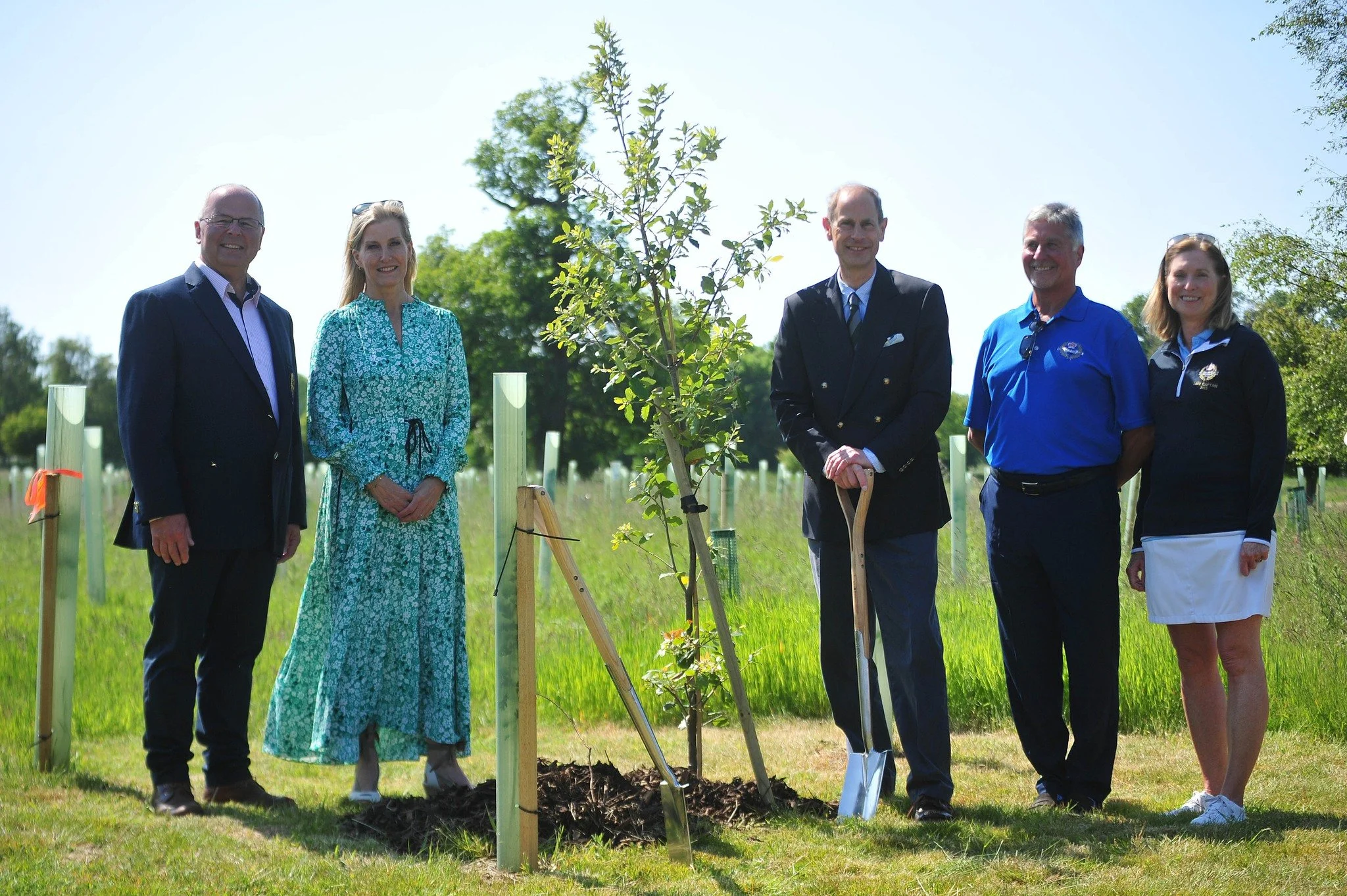 The Duke and Duchess of Edinburgh open Queen Elizabeth II Memorial Wood
