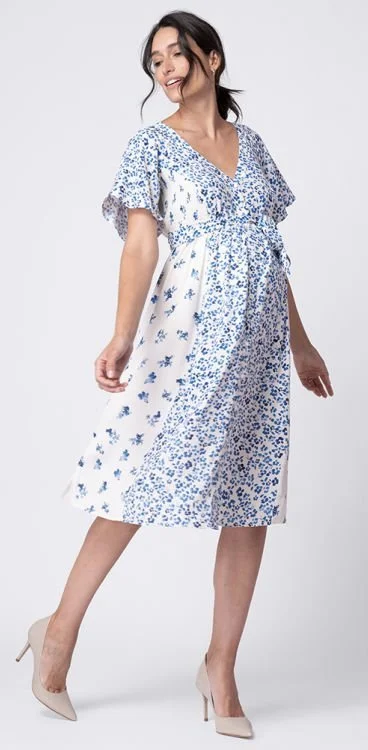 Seraphine Blue & White Floral Dress