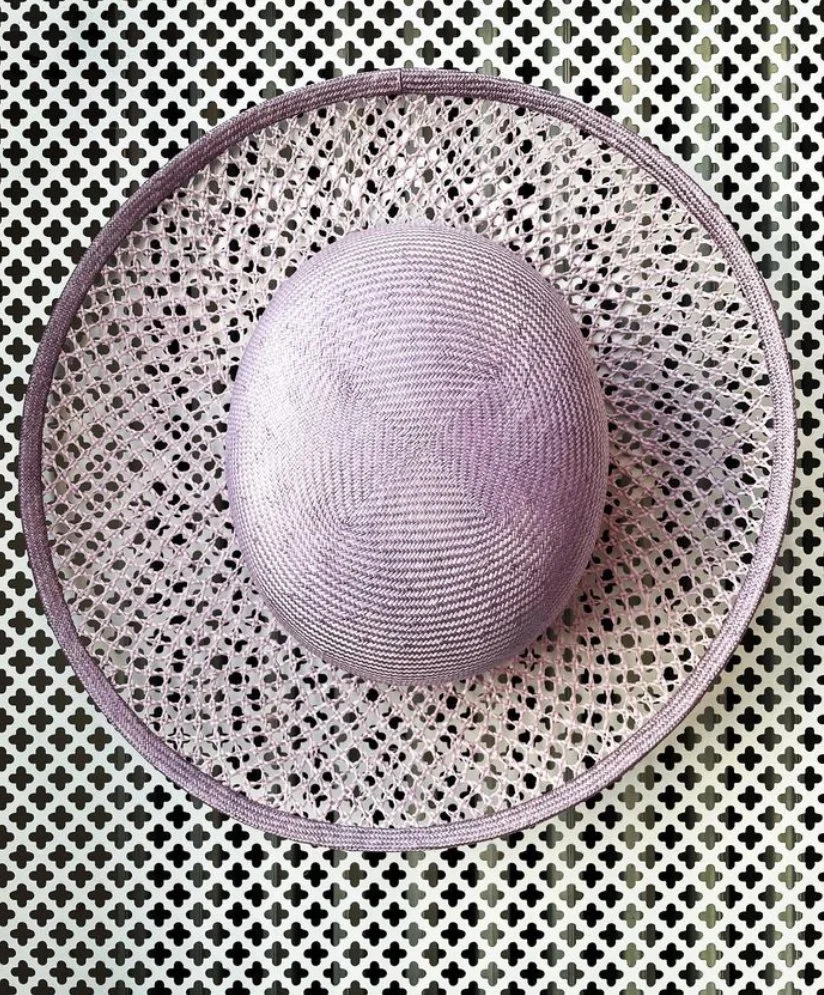 Mathilde Førster Lilac Straw Hat