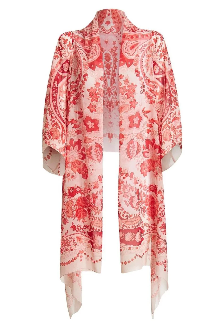 Etro Floral Paisley Silk Shrug Shawl