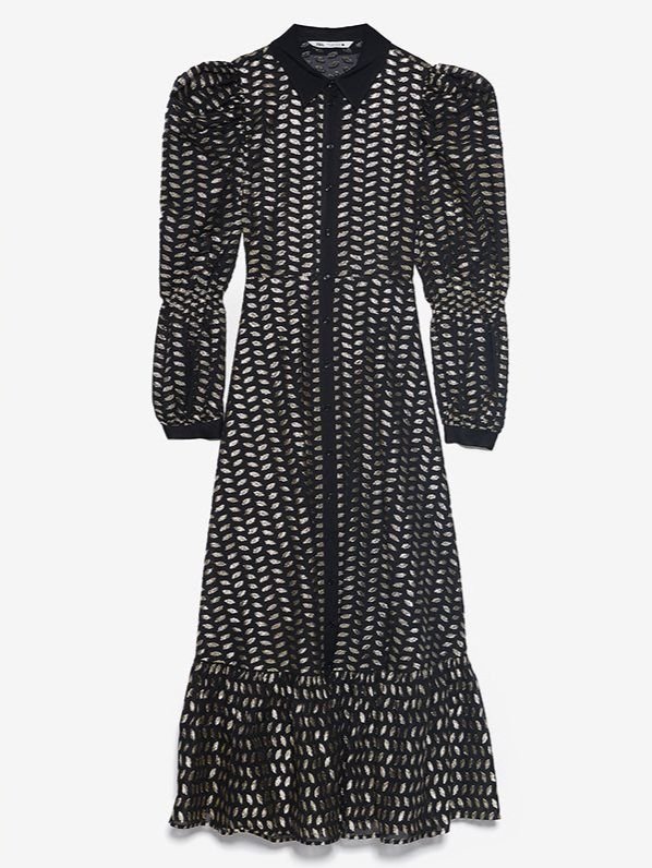 Zara+Metallic+Puff+Sleeve+Midi+Shirt+Dress.jpg