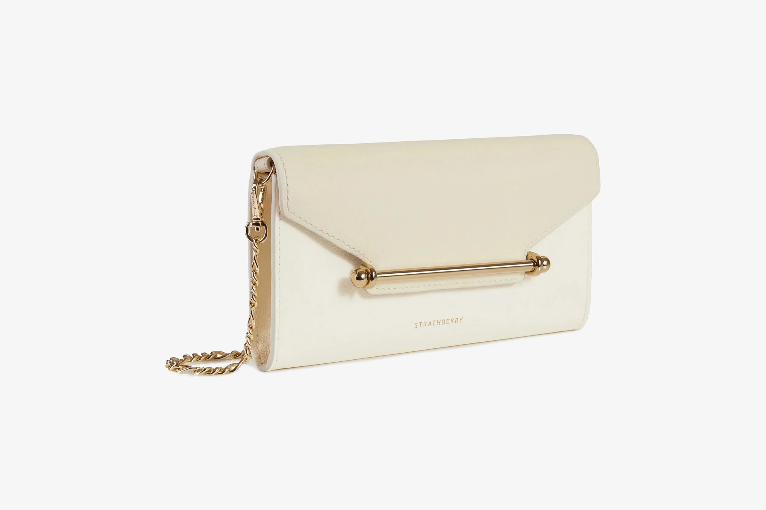 Strathberry Multrees Chain Wallet in Vanilla/Diamond — UFO No More