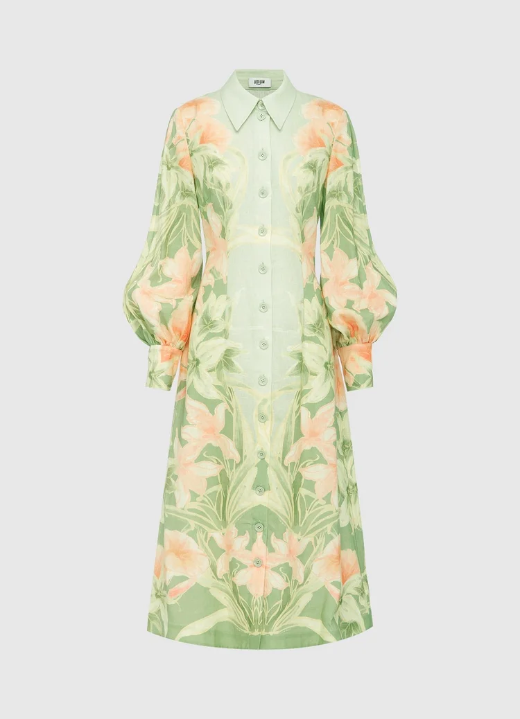 chinese dress ladies Leo Lin | Bianca Short Sleeve Midi Dress main image 1