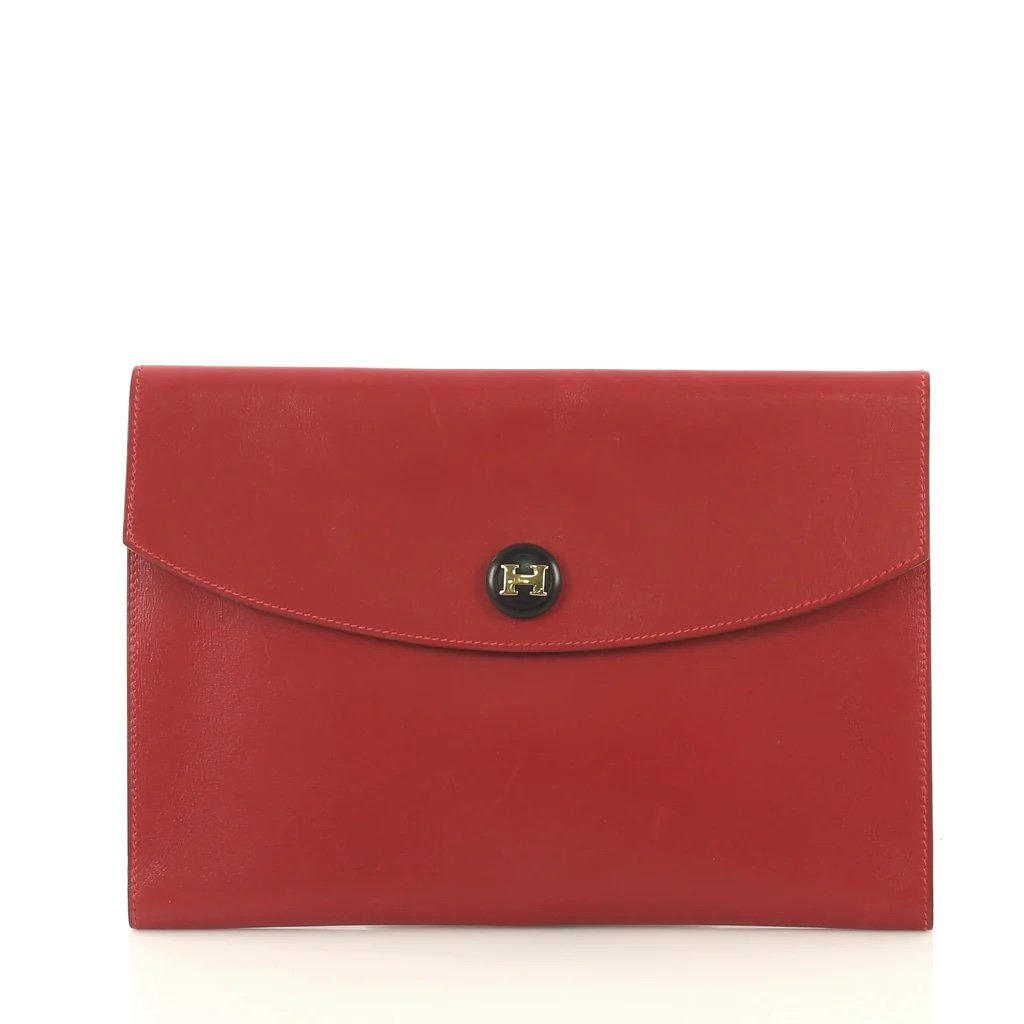 Hermes Rio Clutch in Red Leather — UFO No More