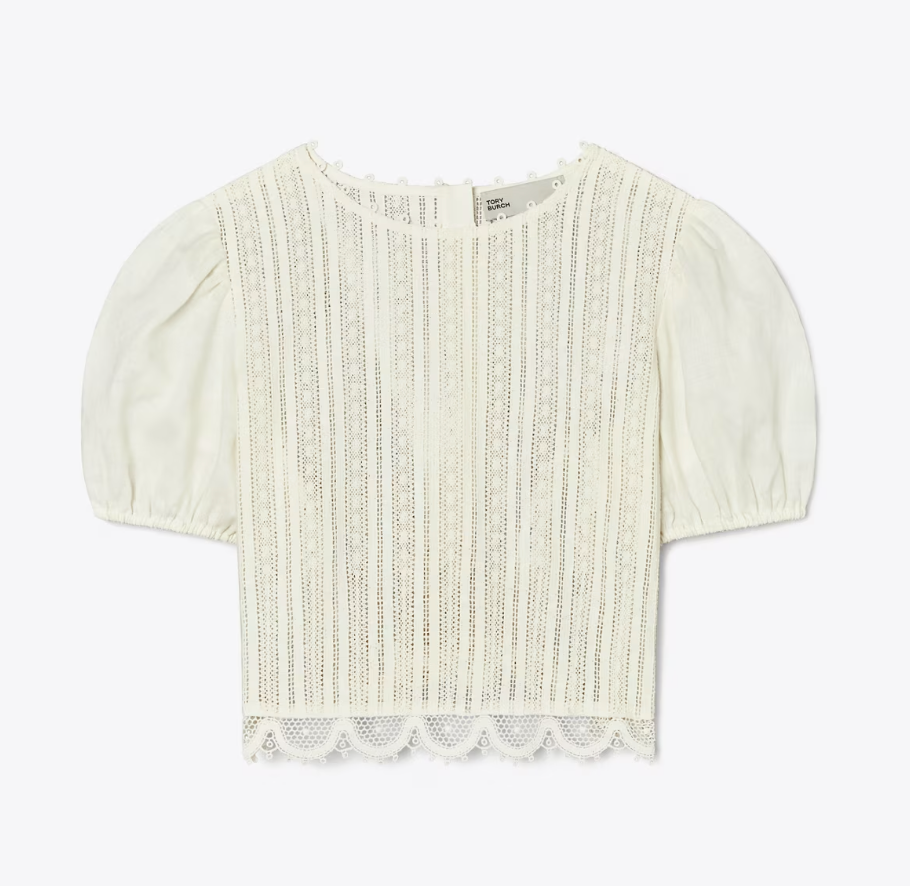 Tory Burch Lace Crop Top