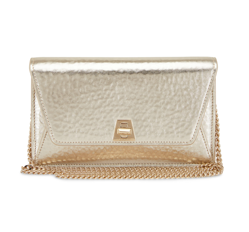 Akris Anouk Envelope Crossbody Bag in Gold