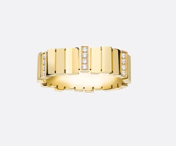 Christian Dior Gem Dior Ring in Yellow Gold and Diamonds