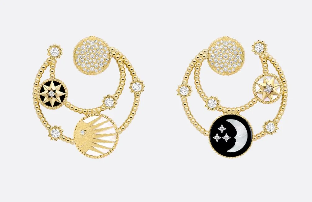 Christian Dior Rose des Vents and Rose Céleste Earrings