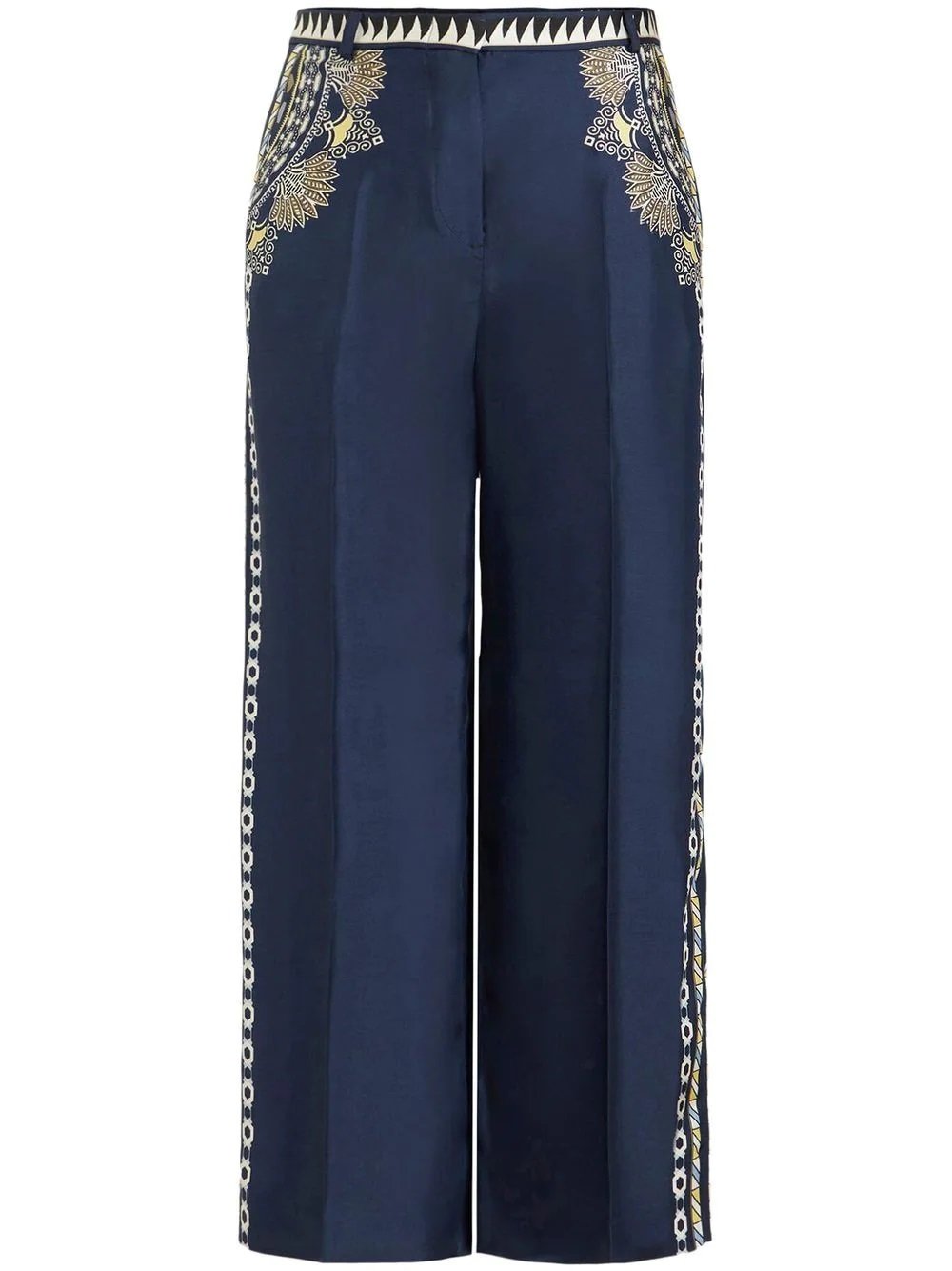 Etro Paisley Detailed Trousers in Navy.jpg