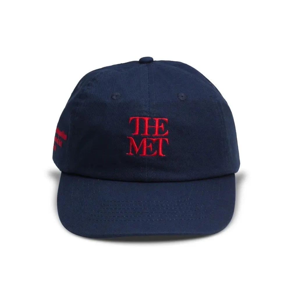 Met Logo Adjustable Cap in Navy