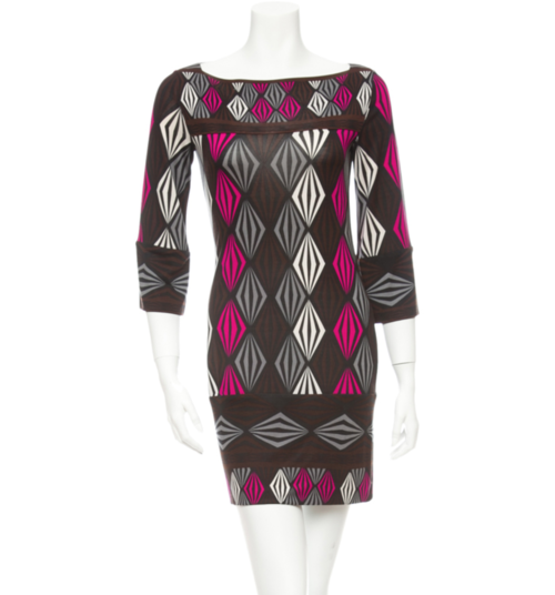 Diane von Furstenberg Retro Print Dress