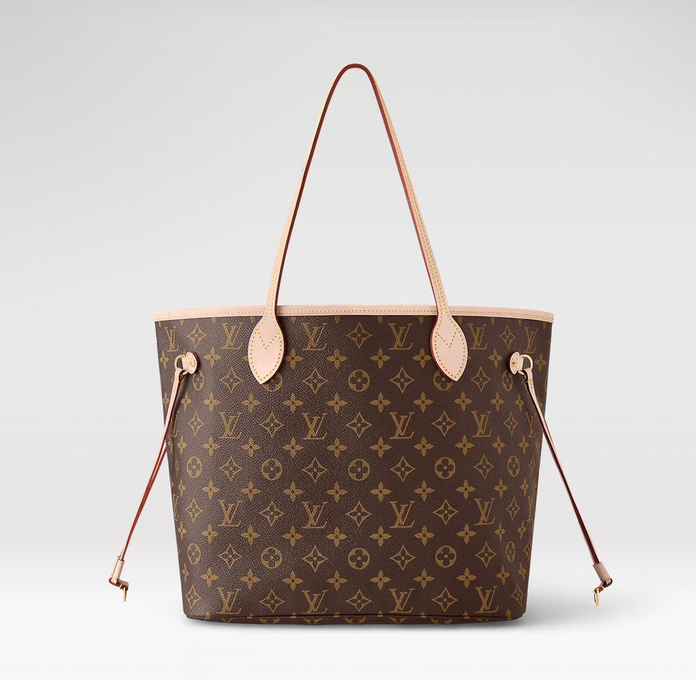 Louis Vuitton Neverfull MM Tote Bag in Beige Monogram Canvas — UFO No More
