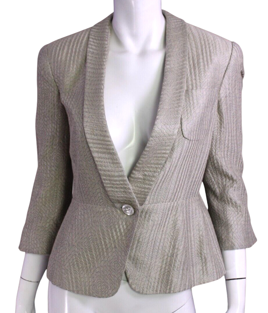Armani Collezioni Woven Silk Blazer