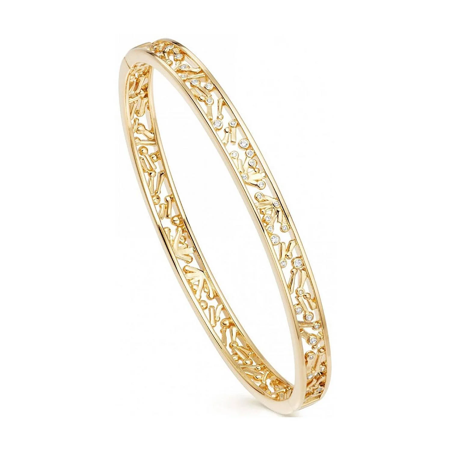 Astley Clarke Solstice Bangle in 18ct Yellow Gold Vermeil