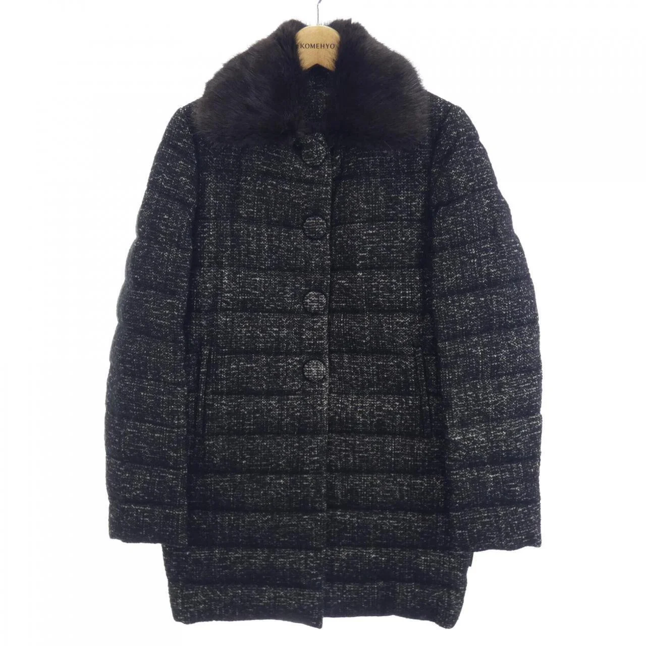 Moncler Grey Down Coat