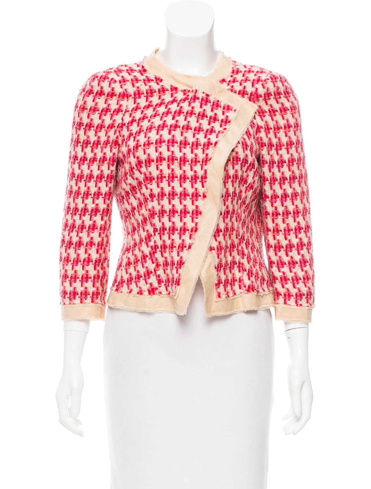 Carolina Herrera Patterned Asymmetrical Jacket